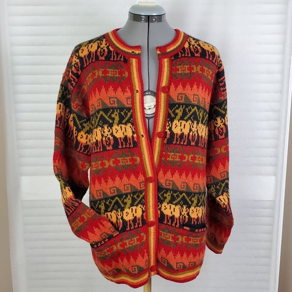 LAST CHANCE Alpaca Fina | wool button down cardigan | Med - Picture 7 of 7